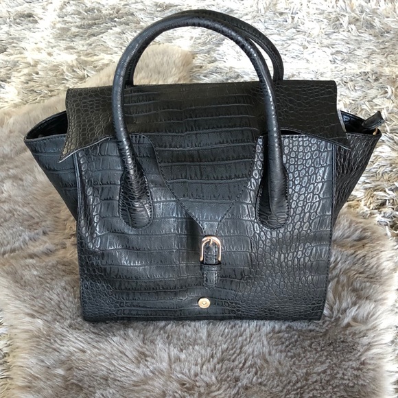 ✨Host Pick✨Croc Embossed Vegan Satchel - Picture 2 of 8